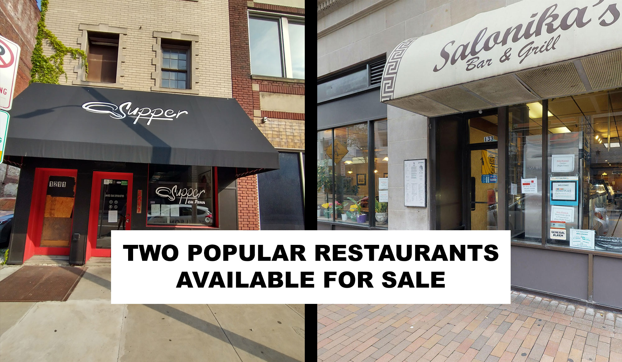 Two Popular Restaurants Available For Sale