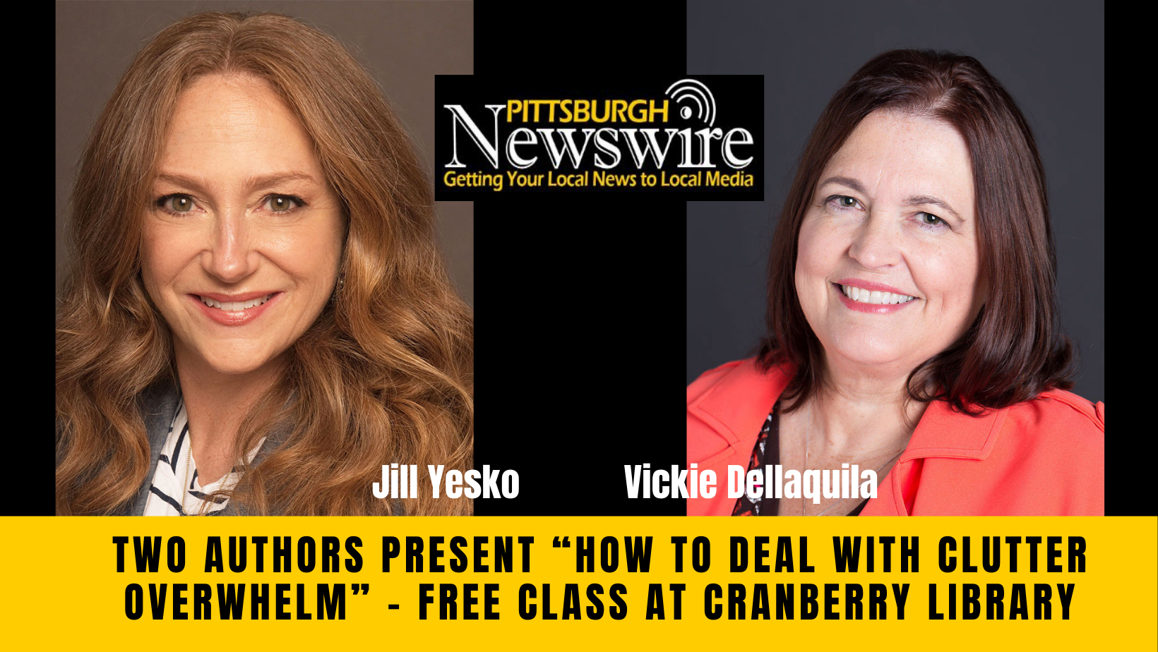 Two Authors Present “How to Deal with Clutter Overwhelm” – Free Class at Cranberry Library