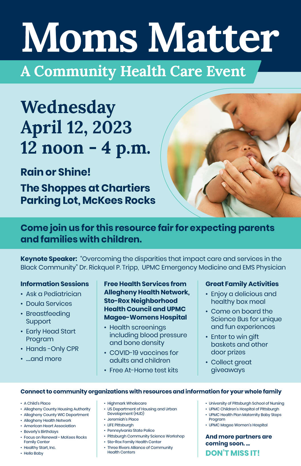 Moms Matter: Community Health Event & Resource Fair for families