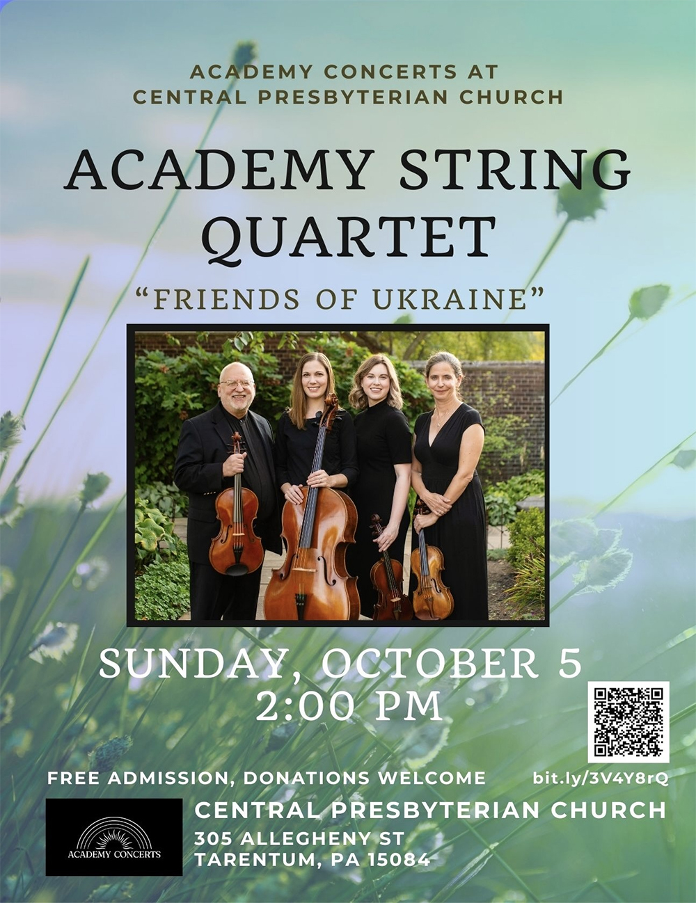 Academy Concerts present program in Tarentum on October 5
