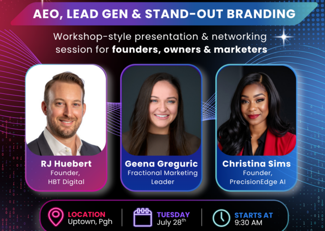 Pittsburgh Marketing Leaders Launch New Workshop to Help Businesses Increase Visibility in the AI Era