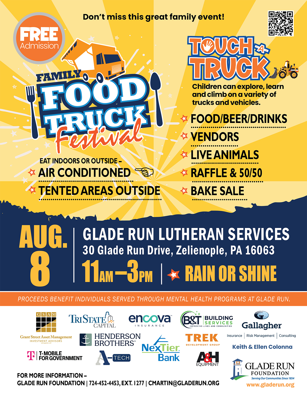 Glade Run Hosts Annual Food Truck Festival on August 8, 2026