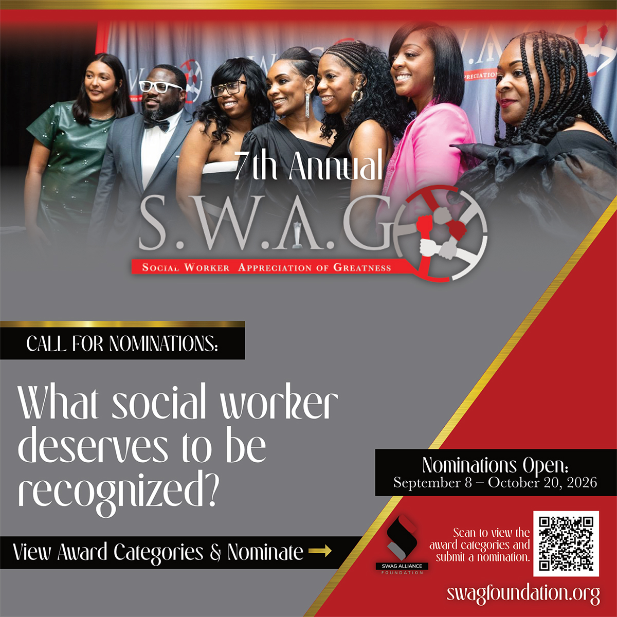 SWAG Alliance Foundation Opens Nominations for 7th Annual SWAG Awards